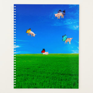 Fliegende Schweine SpiralNotebook Planer