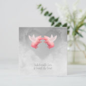 Fliegende Schweine Unglaubliche Liebe Karte (Stehend Vorderseite)