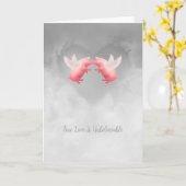 Fliegende Schweine Unglaubliche Liebe Karte (Gelbe Blume)