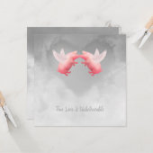 Fliegende Schweine Unglaubliche Liebe Karte (Vorderseite/Rückseite Beispiel)