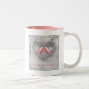 Fliegende Schweine Unglaubliche Liebe Zweifarbige Tasse