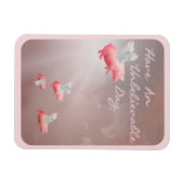 Fliegende Schweine Unglaublicher Tag Magnet (Horizontal)