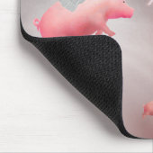 Fliegende Schweine Unglaublicher Tag Mousepad (Ecke)