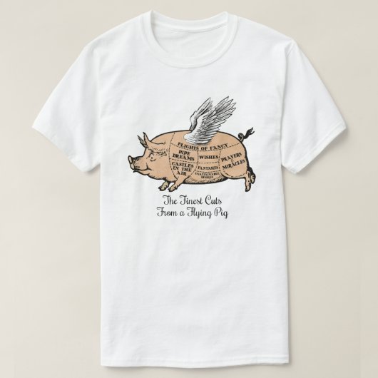 Fliegende Schweinekulturen T - Shirt (Design vorne)