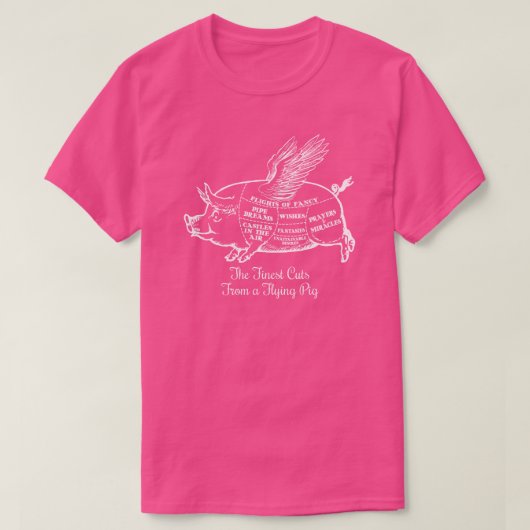 Fliegende Schweinekulturen T - Shirt (Design vorne)