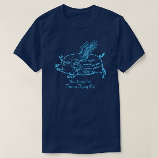 Fliegende Schweinekulturen T - Shirt (Design vorne)
