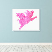 Fliegende Schweinesengeschenke, Fliegen von Schwei Leinwanddruck (Insitu (Holzboden))