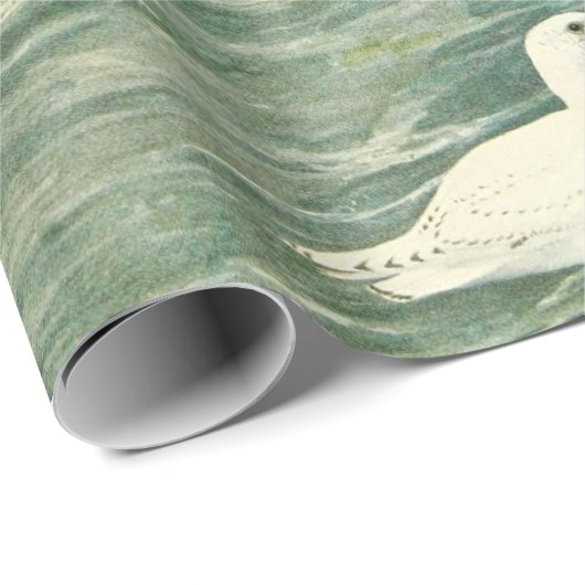 FLIEGENDE SEAGULLE ÜBER DEN WELLEN GESCHENKPAPIER (Rolleneckpunkt)