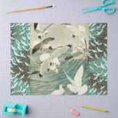 FLIEGENDE SEAGULLE ÜBER DEN WELLEN SEIDENPAPIER (Basteln)