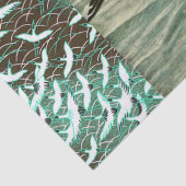 FLIEGENDE SEAGULLE ÜBER DEN WELLEN SEIDENPAPIER (Detail)