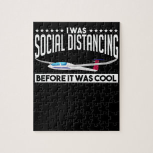 Fliegende Segelflugzeug Pilot Glider Pilot Liebhab Puzzle