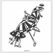 fliegende Sonnenschirme Umbrellas Kunstdruckerei Aufkleber (Blatt)