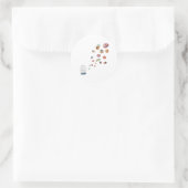 FLIEGENDE SPENDER RUNDER AUFKLEBER (Tasche)
