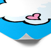 Fliegende Tänze auf Wolken Poster (Ecke)