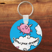 Fliegende Tänze auf Wolken Schlüsselanhänger (Vorderseite)