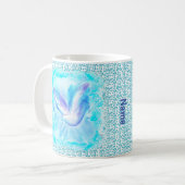 Fliegende Taube Kaffeetasse (Vorderseite Links)