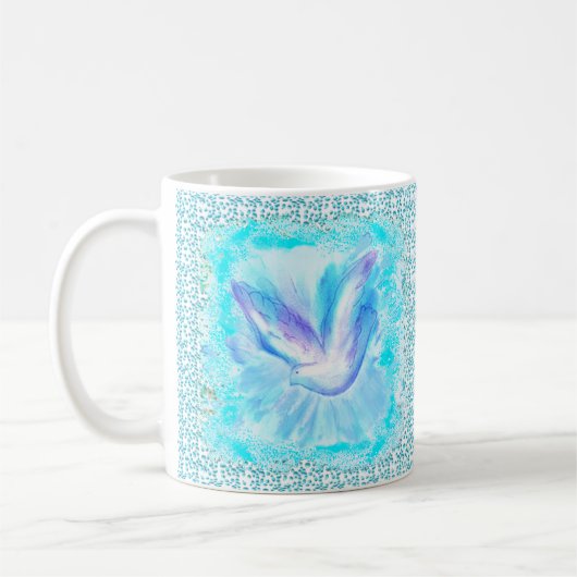 Fliegende Taube Kaffeetasse (Links)