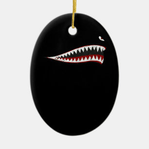Fliegende Tigers Shark Mouth - Geschenke für Haifi Keramik Ornament