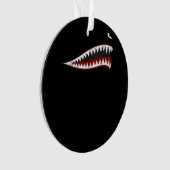 Fliegende Tigers Shark Mouth - Geschenke für Haifi Ornament (Vorderseite)