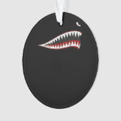 Fliegende Tigers Shark Mouth - Geschenke für Haifi Ornament (Vorderseite)