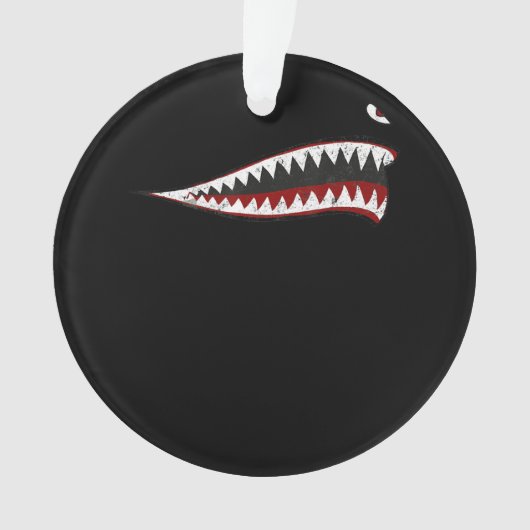 Fliegende Tigers Shark Mouth - Geschenke für Haifi Ornament (Vorderseite)