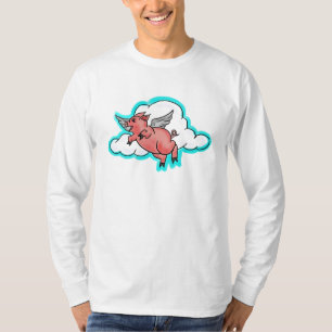 Fliegende Typ, lange Ärmel T-Shirt