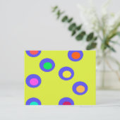 Fliegende Untertassen Postkarte (Stehend Vorderseite)