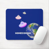 Fliegende Untertassen und Ihr Text Mousepad (Mit Mouse)