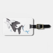 Fliegende Vögel Hand-Schatten-Illusion Surreale Ku Gepäckanhänger (Vorderseite horizontal)