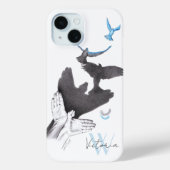 Fliegende Vögel Hand-Schattentäuschung Elegantes M Case-Mate iPhone Hülle (Rückseite)