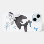 Fliegende Vögel Hand-Schattentäuschung Elegantes M Case-Mate iPhone Hülle (Rückseite (Horizontal))