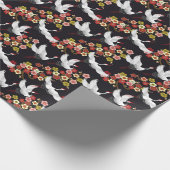 Fliegende Vögel: Krane Heron Japanisch. Geschenkpapier (Ecke)