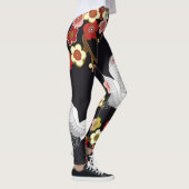 Fliegende Vögel: Krane Heron Japanisch. Leggings (Rechts)