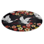 Fliegende Vögel: Krane Heron Japanisch. Schneidebrett (Ecke)