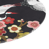 Fliegende Vögel: Krane Heron Japanisch. Schneidebrett (Ecke)