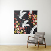 Fliegende Vögel: Krane Heron Japanisch. Wandteppich (Beispiel (Horizontal))