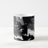 Fliegende Vögel & Küstenwellen Kaffeetasse (Mittel)