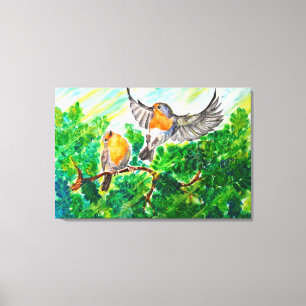 Fliegende Vögel Leinwanddruck - Gemälde
