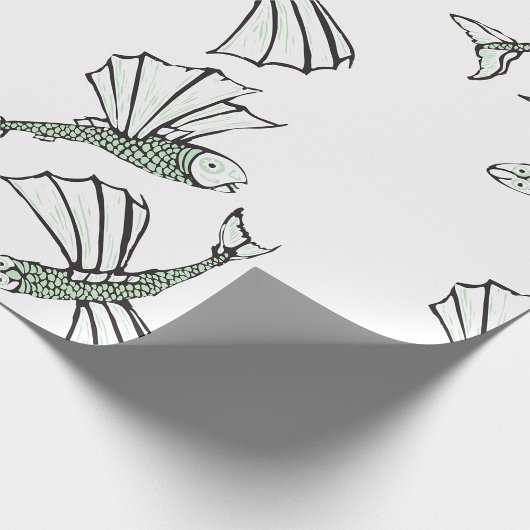 Fliegende, vom Fisch gezogene Ozeankreatur Geschenkpapier