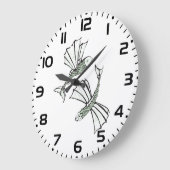 Fliegende, vom Fisch gezogene Ozeankreatur Große Wanduhr (Winkel)