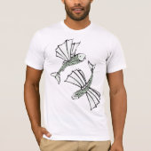 Fliegende, vom Fisch gezogene Ozeankreatur T-Shirt (Vorderseite)