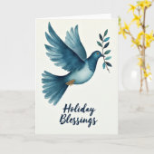 Fliegende Weihnachtskarte mit Vogel Karte (Gelbe Blume)