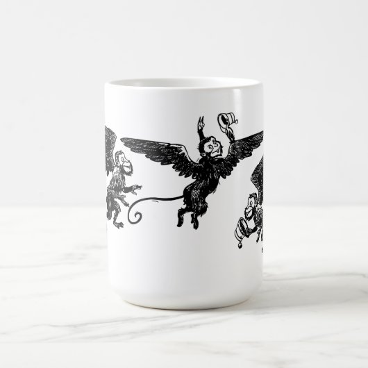 Fliegende Winged Affe-Tassen-Zauberer- von Kaffeetasse (Mittel)