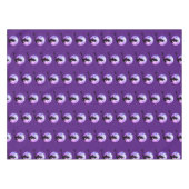 Fliegende Witze mit Vollmond-lila Tablette Tischdecke (Vorderseite (Horizontal))