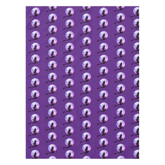 Fliegende Witze mit Vollmond-lila Tablette Tischdecke (Vorderseite)