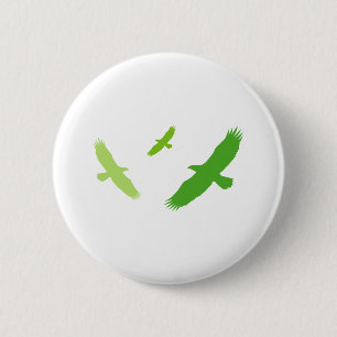 Fliegender Adler (grün) Button