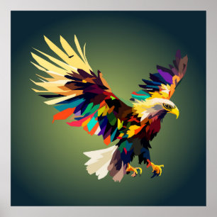 Fliegender Adler Pop-Art Poster
