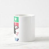Fliegender Adler, US-Flagge, Symbolik, Patriotismu Kaffeetasse (Mittel)