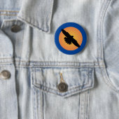 Fliegender Adler vor der Sonne Button (Beispiel)