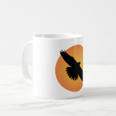 Fliegender Adler vor der Sonne Kaffeetasse (Vorderseite Links)